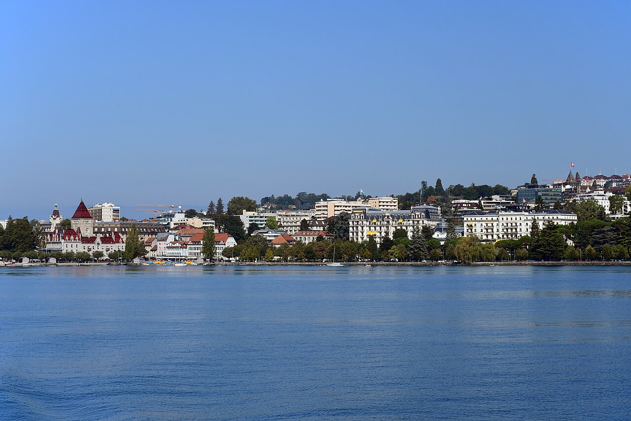 Lausanne-Ouchy, au bord du lac Léman